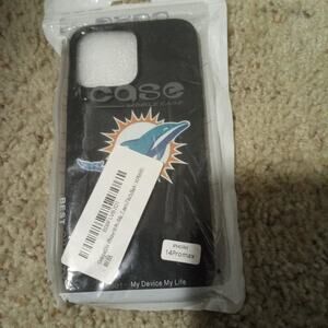 iPhone pro max 14 phone case black Miami Dolphins